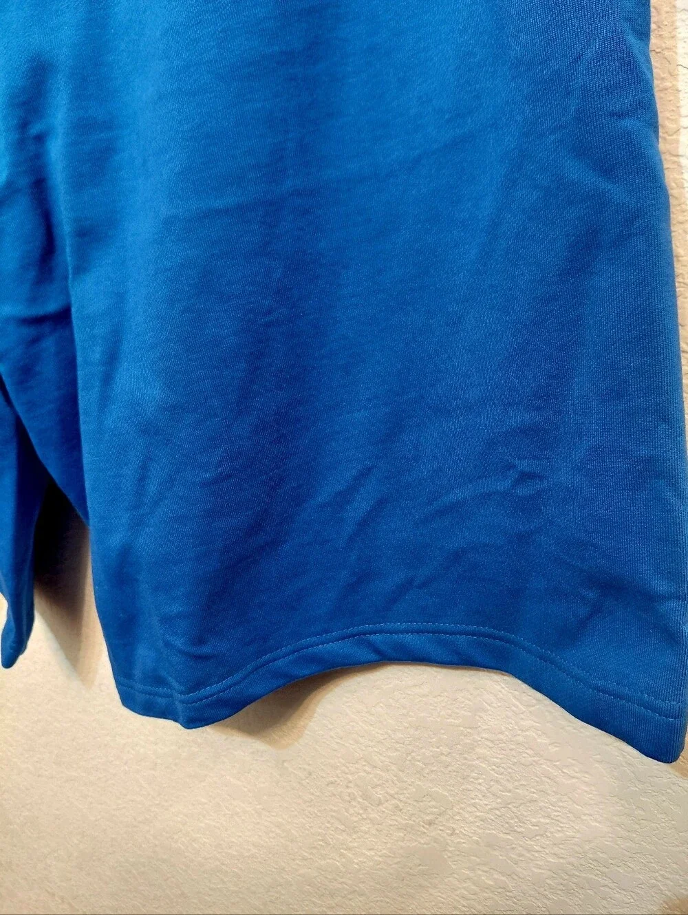 Balenciaga Solid Blue Performance Thick 100% Cotton 25 Inch Length Shorts